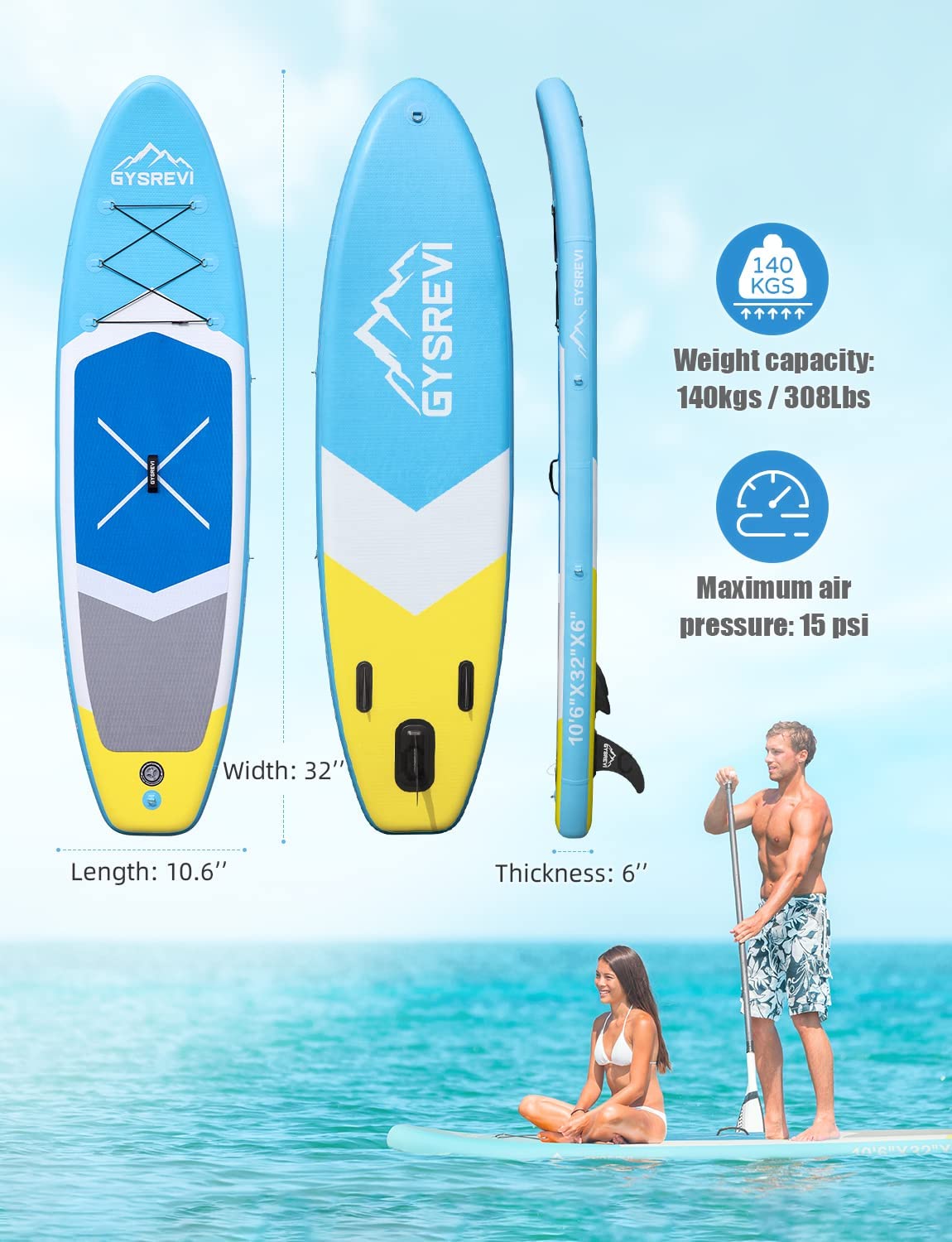 Stable Foldable Inflatable Stand Up Paddle Board Gonflable SUP